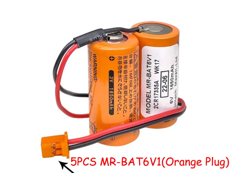 MR-BAT6V1-Orange-Wire-5PCS