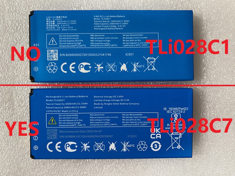 Battery TLI028C7